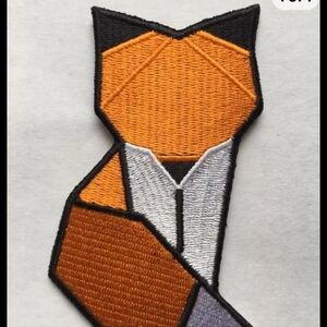 Iron On Patch Geometric Firefox Fox Patch High Quality